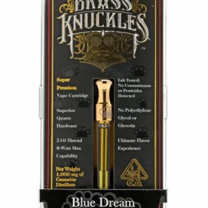 blue dream cartridge brass knuckles